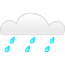 download Rainfall clipart image with 0 hue color