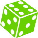 download Six Sided Dice D6 clipart image with 90 hue color