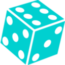 download Six Sided Dice D6 clipart image with 180 hue color