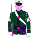 download Soldier clipart image with 270 hue color