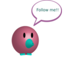 download Pajarito Twitter clipart image with 135 hue color
