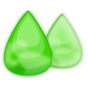 download Droplets clipart image with 270 hue color