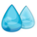 download Droplets clipart image with 0 hue color