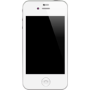 download Iphone 4 4s White clipart image with 90 hue color