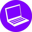 download Icon Laptop clipart image with 270 hue color