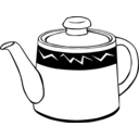 download Fast Food Drinks Tea Pot clipart image with 0 hue color