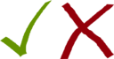 Simple Tick And Cross
