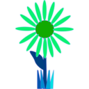 download Flower clipart image with 90 hue color