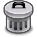 download Trash Can clipart image with 180 hue color