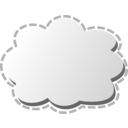 download Cloud clipart image with 90 hue color