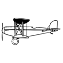 download Biplane clipart image with 45 hue color