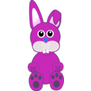 download Funny Baby Bunny Sitting clipart image with 270 hue color