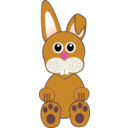 download Funny Baby Bunny Sitting clipart image with 0 hue color
