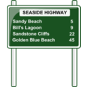 download Road Distances Sign clipart image with 0 hue color