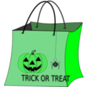 download Trick Or Treat Bag clipart image with 90 hue color