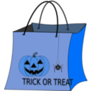 download Trick Or Treat Bag clipart image with 180 hue color