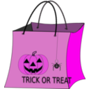 download Trick Or Treat Bag clipart image with 270 hue color