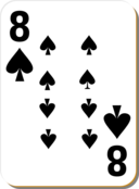 White Deck 8 Of Spades