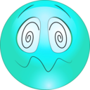 download Hypnotized Smiley Emoticon clipart image with 135 hue color