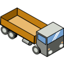 download Iso Truck 4 clipart image with 0 hue color