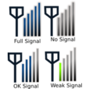 download Signal Strength Icon For Phone clipart image with 90 hue color