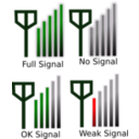download Signal Strength Icon For Phone clipart image with 0 hue color