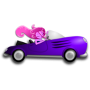 download Glamorous Lady Driving clipart image with 270 hue color