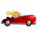 download Glamorous Lady Driving clipart image with 0 hue color