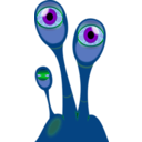 download Extraterrestrial Eye Plant clipart image with 90 hue color