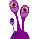 download Extraterrestrial Eye Plant clipart image with 180 hue color