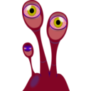 download Extraterrestrial Eye Plant clipart image with 225 hue color