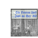 download Cite Sources Used Just As They Did clipart image with 225 hue color