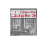 download Cite Sources Used Just As They Did clipart image with 0 hue color