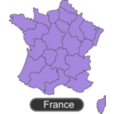 download Map Of France clipart image with 45 hue color