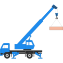 download Crane clipart image with 180 hue color