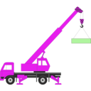 download Crane clipart image with 270 hue color
