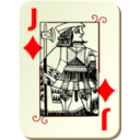 download Guyenne Deck Jack Of Diamonds clipart image with 0 hue color