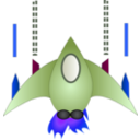 download Space Ship clipart image with 225 hue color