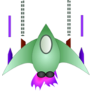 download Space Ship clipart image with 270 hue color