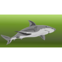 download Shark clipart image with 225 hue color
