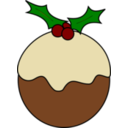 download Christmas Pudding clipart image with 0 hue color