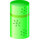 download Shiny Pink And Purple Cylinder Container clipart image with 180 hue color