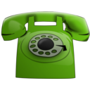 download Red Phone clipart image with 90 hue color