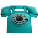 download Red Phone clipart image with 180 hue color