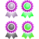 download Badges clipart image with 90 hue color