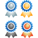 download Badges clipart image with 0 hue color