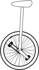 Unicycle Line Art