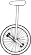Unicycle Line Art