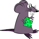 download Greedy Rat clipart image with 90 hue color