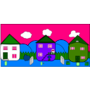 download Street clipart image with 90 hue color